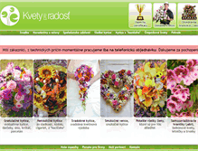 Tablet Screenshot of kvetypreradost.sk